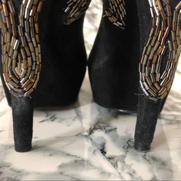 Enzo Angiolini Beaded Black Suede Pumps 🖤✨ - Picture 4 of 8
